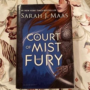 Out of print cover of A Court of Mist and Fury